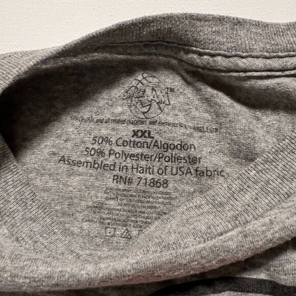 Space Jam T-Shirt Tune Squad Bugs Bunny Looney Tunes Tee Gray Men's size XXL - Picture 3 of 5